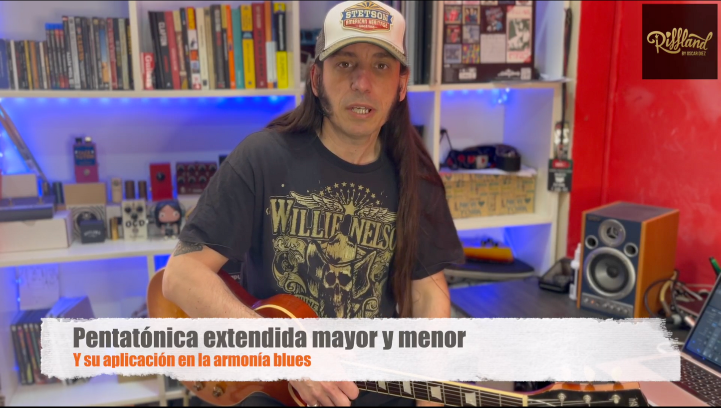 Pentatónica extendida mayor y menor y su aplicación en armonía blues